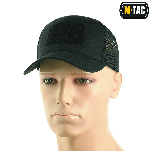 M-Tac бейсболка з липучкою та сіткою Flex ріп-стоп Black. Фото 3