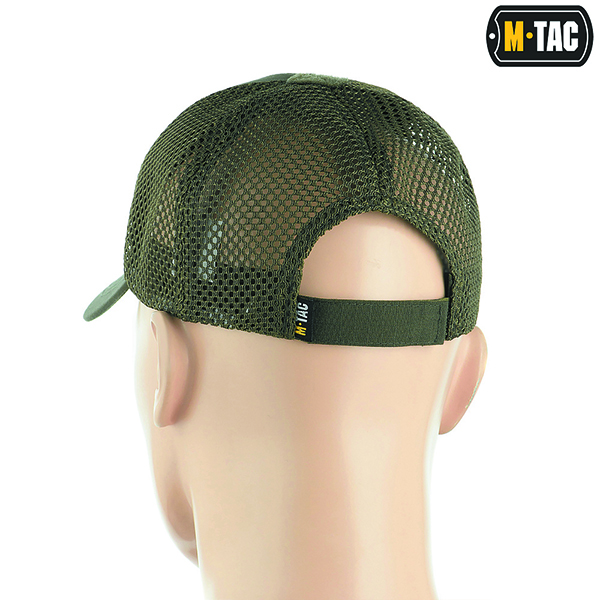M-Tac бейсболка з липучкою та сіткою Flex ріп-стоп Army Olive. Фото 3