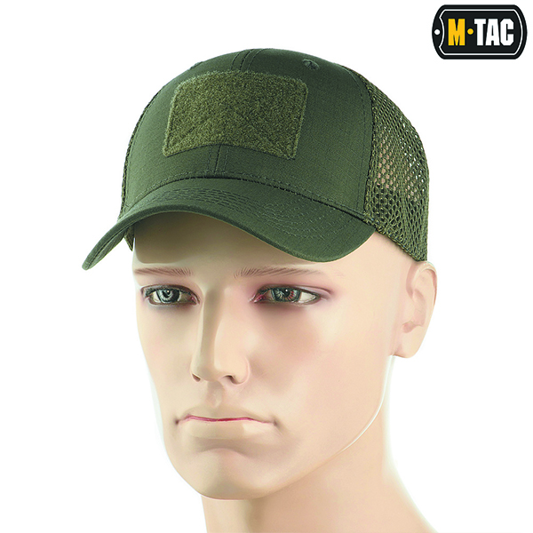 M-Tac бейсболка з липучкою та сіткою Flex ріп-стоп Army Olive. Фото 4