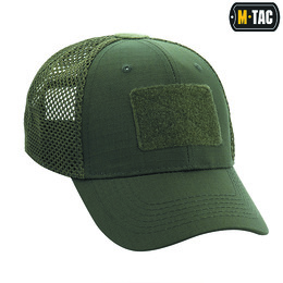 M-Tac бейсболка з липучкою та сіткою Flex ріп-стоп Army Olive
