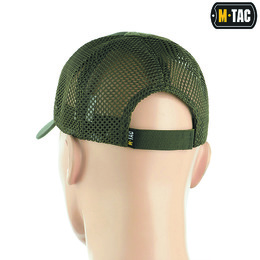 M-Tac бейсболка з липучкою та сіткою Flex ріп-стоп Army Olive. Фото 3