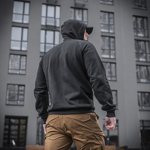 M-Tac кофта Hoodie Cotton Raglan Hard Black. Фото 9