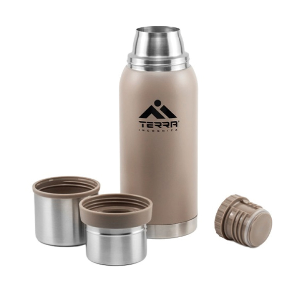Термос Terra Incognita Duett 1000 мл бежевий. Фото 3