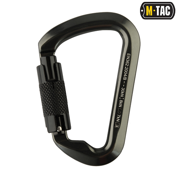 M-Tac карабін 10 см з байонетною муфтою Keylock сірий