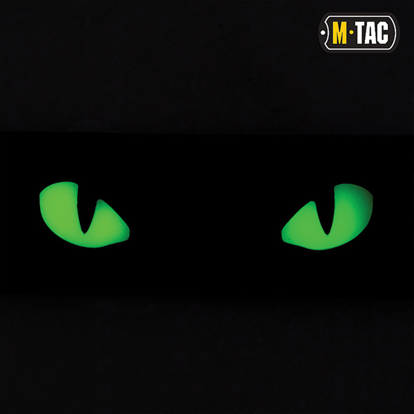 M-Tac нашивка Cat Eyes 3D PVC Black. Фото 4