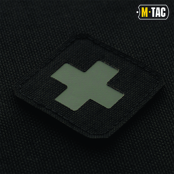 M-Tac нашивка Medic Cross Laser Cut Black/Grey. Фото 2
