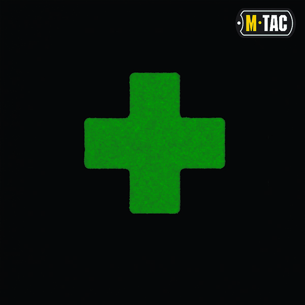 M-Tac нашивка Medic Cross Laser Cut Black/GID. Фото 2