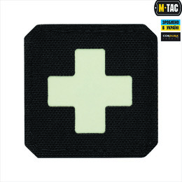 M-Tac нашивка Medic Cross Laser Cut Black/GID