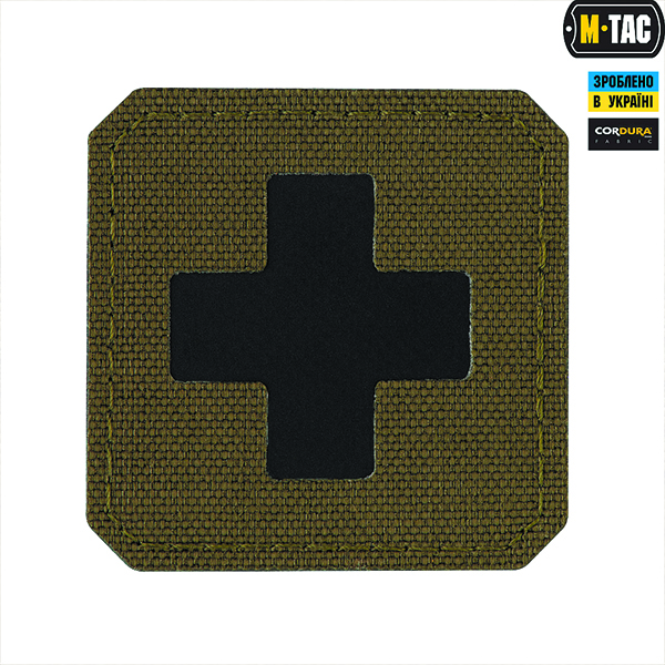 M-Tac нашивка Medic Cross Laser Cut Ranger Green/Black