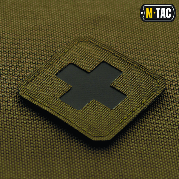 M-Tac нашивка Medic Cross Laser Cut Ranger Green/Black. Фото 2
