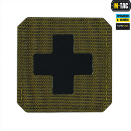 M-Tac нашивка Medic Cross Laser Cut Ranger Green/Black