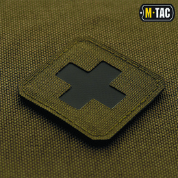 M-Tac нашивка Medic Cross Laser Cut Ranger Green/Black