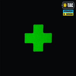 M-Tac нашивка Medic Cross Laser Cut Ranger Green/GID. Фото 2
