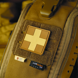 M-Tac нашивка Medic Cross Square PVC Coyote. Фото 3