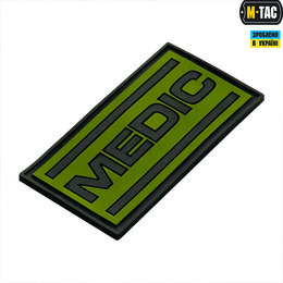 M-Tac нашивка Medic PVC Olive/Black