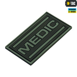M-Tac нашивка Medic PVC Black/Grey