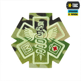 M-Tac нашивка Paramedic (вишивка) Multicam