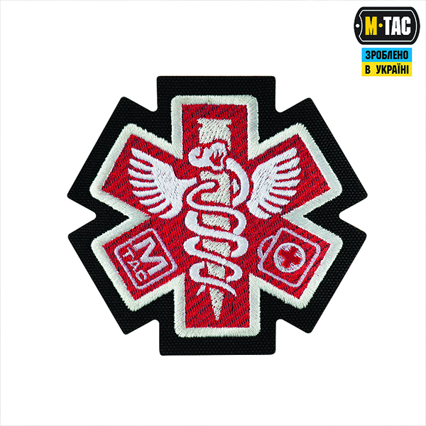 M-Tac нашивка Paramedic (вишивка) Black