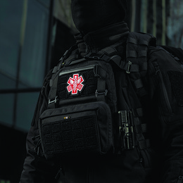 M-Tac нашивка Paramedic (вишивка) Black
