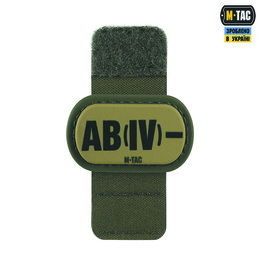 M-Tac MOLLE Patch група крові AB (IV) - PVC Ranger Green