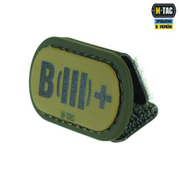 M-Tac MOLLE Patch група крові B (III) + PVC Ranger Green