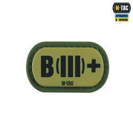 M-Tac MOLLE Patch група крові B (III) + PVC Ranger Green