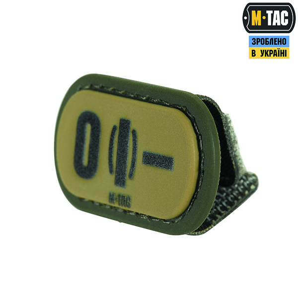 M-Tac MOLLE Patch група крові O (I) - PVC Ranger Green