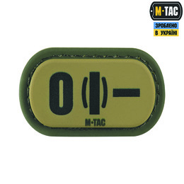 M-Tac MOLLE Patch група крові O (I) - PVC Ranger Green