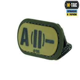 M-Tac MOLLE Patch група крові A (II) - PVC Ranger Green