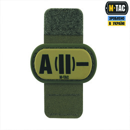 M-Tac MOLLE Patch група крові A (II) - PVC Ranger Green