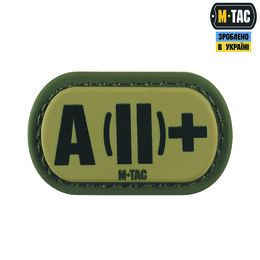 M-Tac MOLLE Patch група крові A (II) + PVC Ranger Green