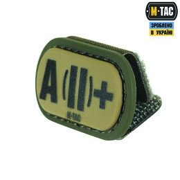 M-Tac MOLLE Patch група крові A (II) + PVC Ranger Green