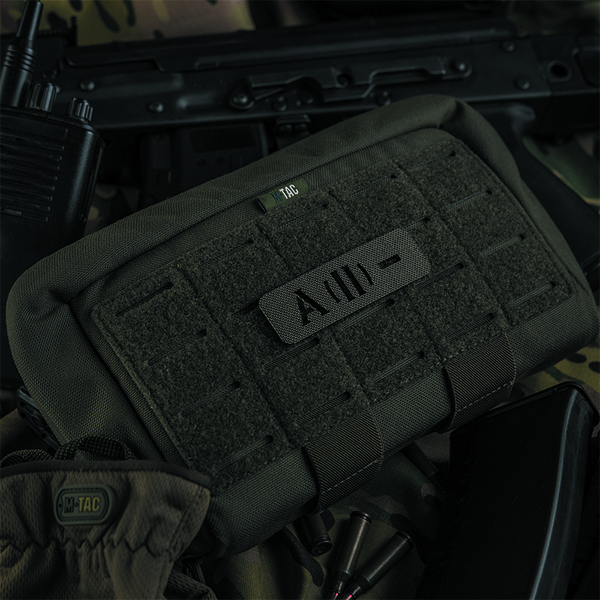 M-Tac нашивка група крові A (II) - наскрізна Laser Cut 25х80 Ranger Green. Фото 3