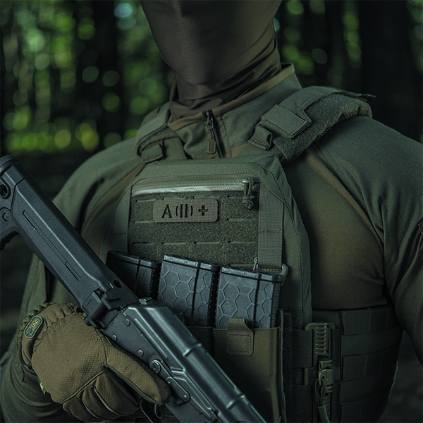 M-Tac нашивка група крові A (II) + наскрізна Laser Cut 25х80 Ranger Green. Фото 2