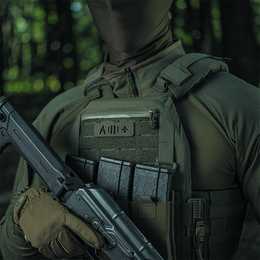 M-Tac нашивка група крові A (II) + наскрізна Laser Cut 25х80 Ranger Green