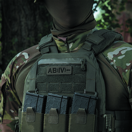 M-Tac нашивка група крові AB (IV) - наскрізна Laser Cut 25х80 Ranger Green