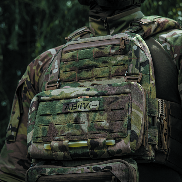 M-Tac нашивка група крові AB (IV) - наскрізна Laser Cut 25х80 Multicam. Фото 2