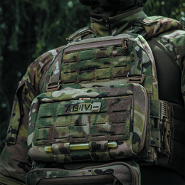 M-Tac нашивка група крові AB (IV) - наскрізна Laser Cut 25х80 Multicam