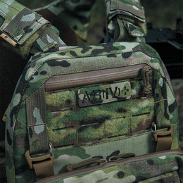 M-Tac нашивка група крові AB (IV) + наскрізна Laser Cut 25х80 Multicam