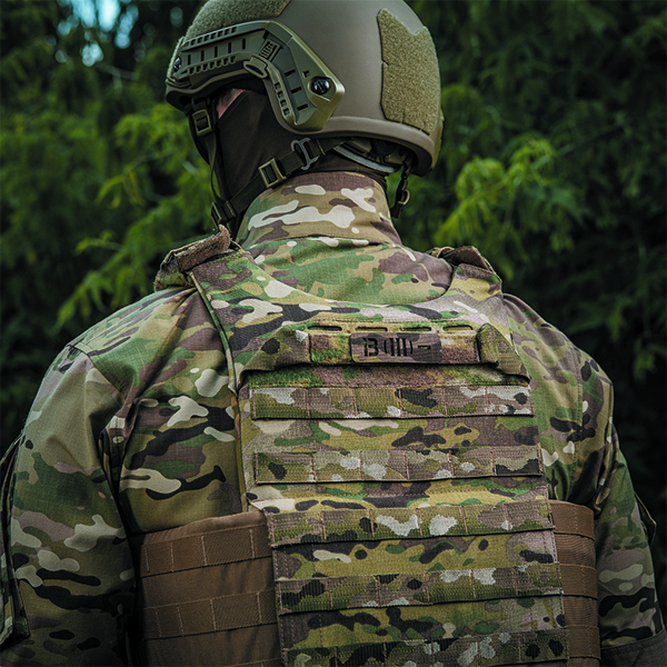 M-Tac нашивка група крові B (III) + наскрізна Laser Cut 25х80 Multicam. Фото 2