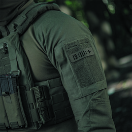 M-Tac нашивка група крові B (III) + наскрізна Laser Cut 25х80 Ranger Green. Фото 4