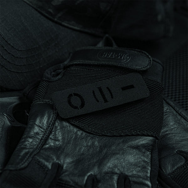 M-Tac нашивка група крові O (I) - наскрізна Laser Cut 25х80 Black. Фото 3