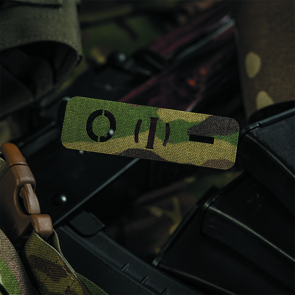 M-Tac нашивка група крові O (I) - наскрізна Laser Cut 25х80 Multicam. Фото 3