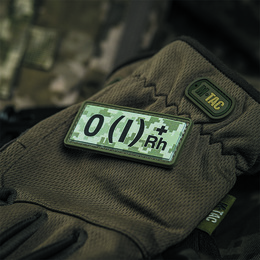 M-Tac нашивка група крові O(I) Rh(+) PVC 25х60 MM14. Фото 3