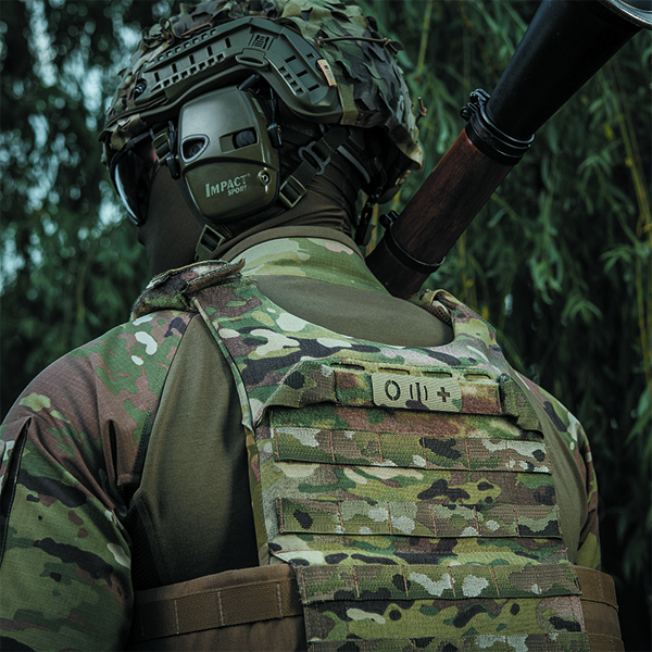 M-Tac нашивка група крові O (I) + наскрізна Laser Cut 25х80 Multicam. Фото 3