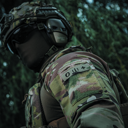 M-Tac нашивка група крові O (I) + наскрізна Laser Cut 25х80 Multicam. Фото 2
