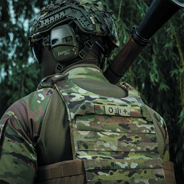 M-Tac нашивка група крові O (I) + наскрізна Laser Cut 25х80 Multicam. Фото 3