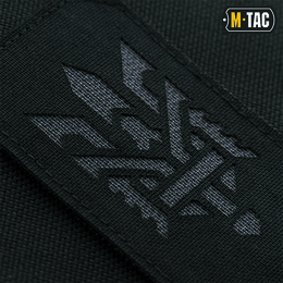 M-Tac нашивка Тризуб (стилізація) Laser Cut вертикальна Black/Grey