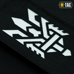 M-Tac нашивка Тризуб (стилізація) Laser Cut вертикальна Black/GID