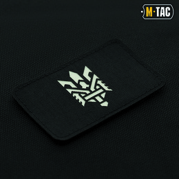 M-Tac нашивка Тризуб (стилізація) Laser Cut горизонтальна Black/GID
